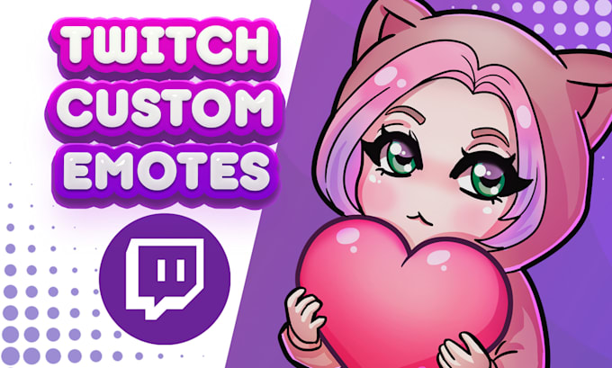 Gig Preview - Draw custom twitch emotes in cute chibi style for your channel