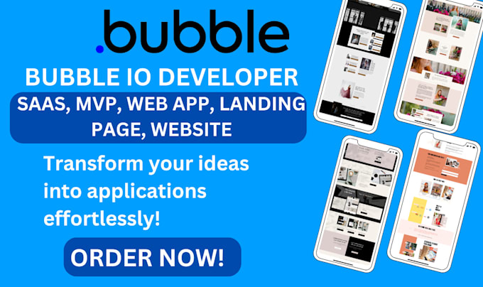 Gig Preview - Bubble io developer bubble marketplace bubble app bubble saas bubble mvp adalo