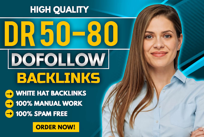 Gig Preview - Create high authority dofollow backlinks for SEO