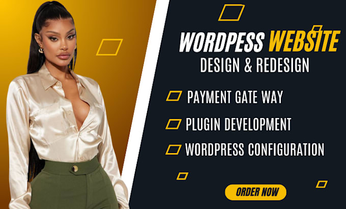 Gig Preview - Build a modern responsive wordpress website payment gateway elementor wordpress