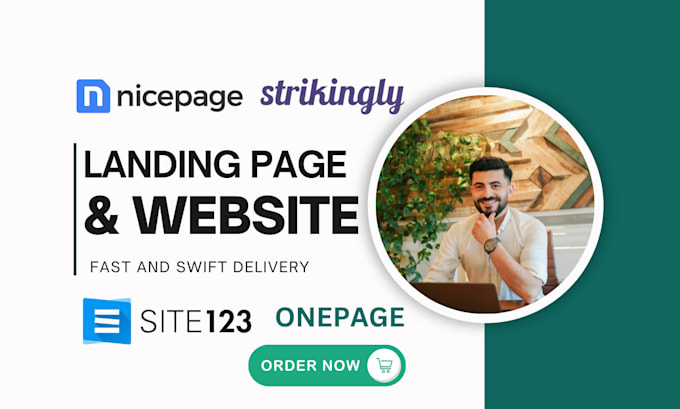 Bestseller - build nicepage website or nicepage landing page site123 website