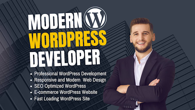 Gig Preview - Design and develop a professional wordpress website