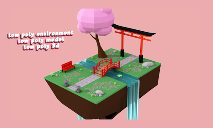 Gig Preview - Model low poly environment low poly model for your game