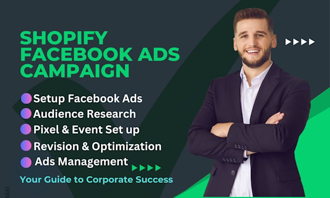 Gig Preview - Setup your shopify facebook ads campaign manager