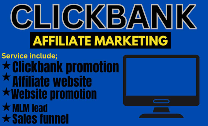 Bestseller - do clickbank promotion, sales funnel, affliate website, amazon affiliate, MLM