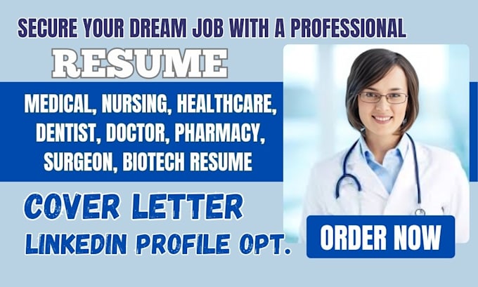 Gig Preview - Craft a job winning medical resume and healthcare