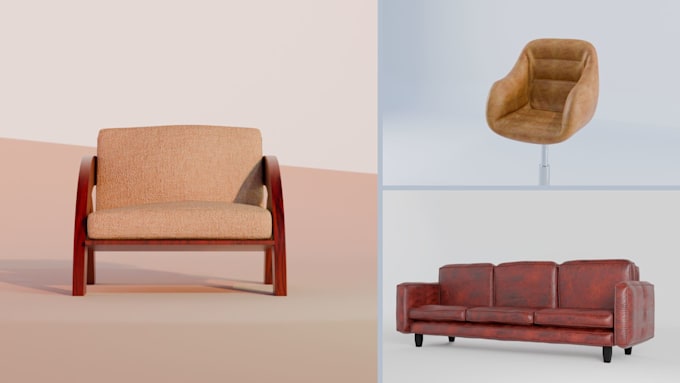 Gig Preview - Do realistic 3d furniture modelling and rendering