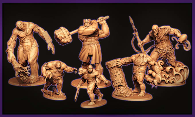 Gig Preview - Sculpt miniatures for you ready to print