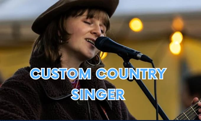 Gig Preview - Sing produce custom country song nashville singer indie female singer