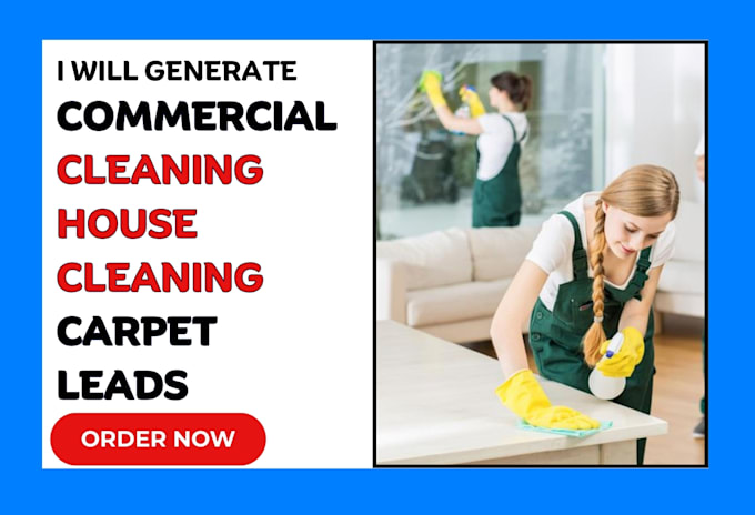 Gig Preview - Generate commercial cleaning leads via facebook ads using active campaign