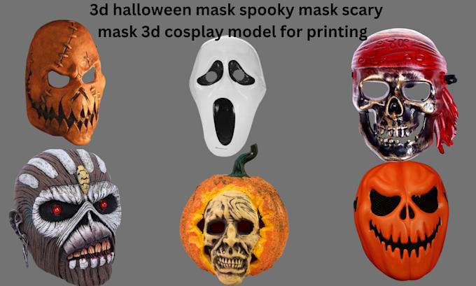 Gig Preview - 3d halloween mask spooky mask 3d cosplay model for printing