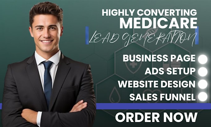 Gig Preview - Medical care leads leads generation health insurance leads landing page website