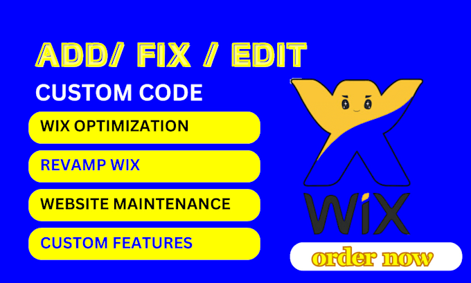 Gig Preview - Fix wix website bugs or layout, wix custom code, wix studio issue, bug fix