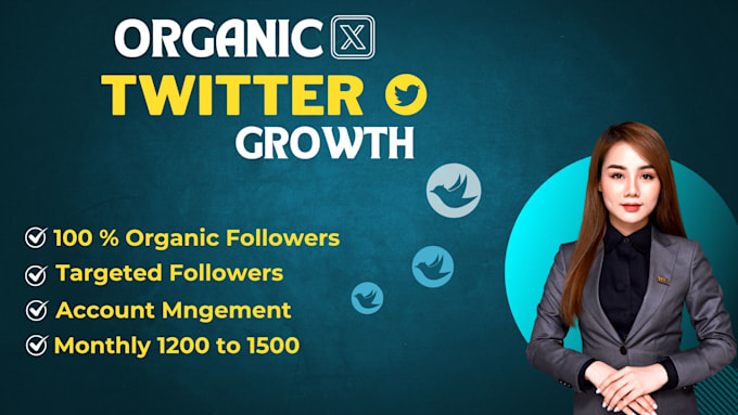 Gig Preview - Do twitter organic growth and promotion with active followers nft