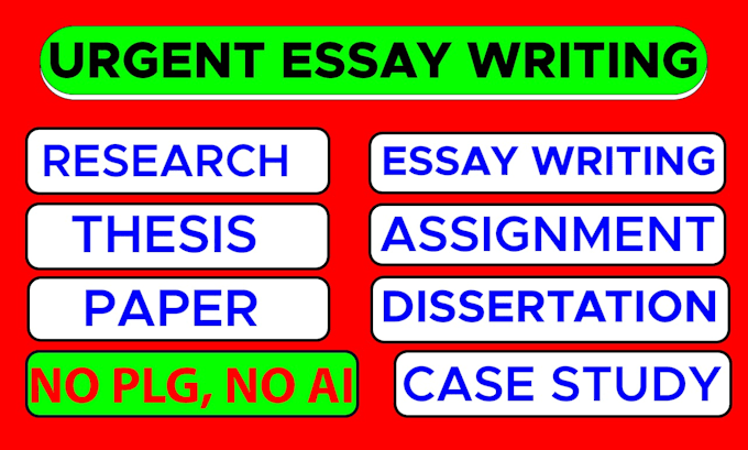 Gig Preview - Do urgent essay writing as an essay writer