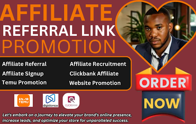 Gig Preview - Website promotion to USA users, signups, affiliate recruits, affiliate signup