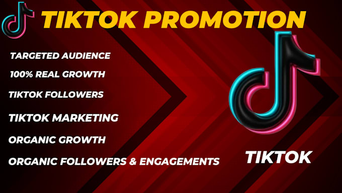 Gig Preview - Manage tiktok manual marketing to grow and promote followers engagements