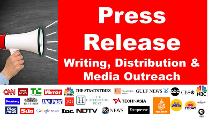 Bestseller - create and distribute an amazing press release to premium media outlets