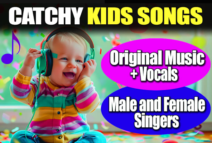 Gig Preview - Create high quality custom kids songs and fun jingles