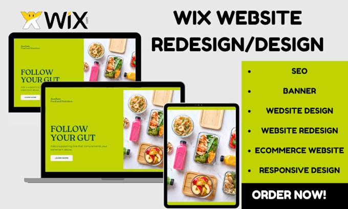 Gig Preview - Wix website design wix website redesign wix website editor wix website design