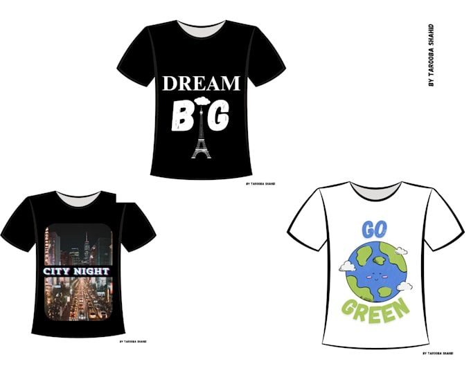 Gig Preview - Customize tshirts within 24 hours