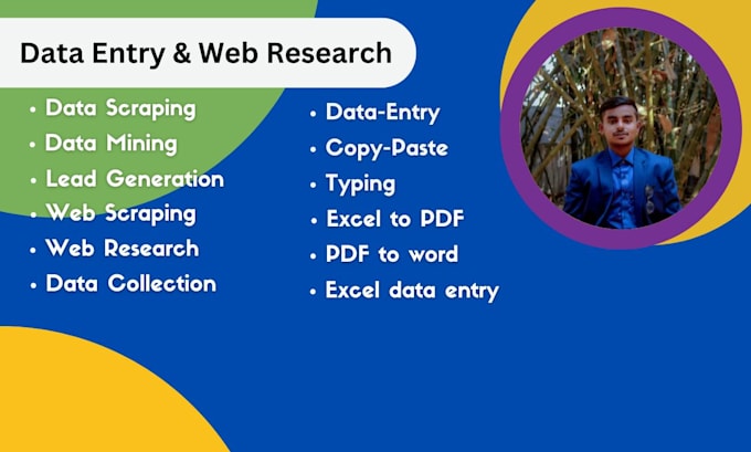 Gig Preview - Do web research data entry and b2b lead generetion