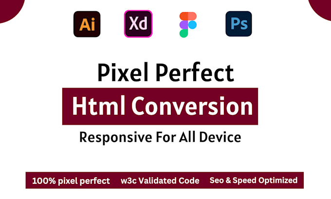 Bestseller - convert figma to html psd to html tailwild css responsive website