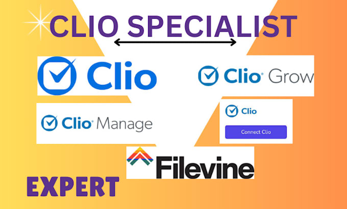 Gig Preview - Be expert in clio automation clio billing task management clio website filevine