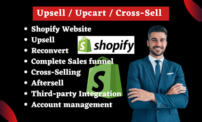 Gig Preview - Do shopify hubspot integration expert upselling cross selling reconvert