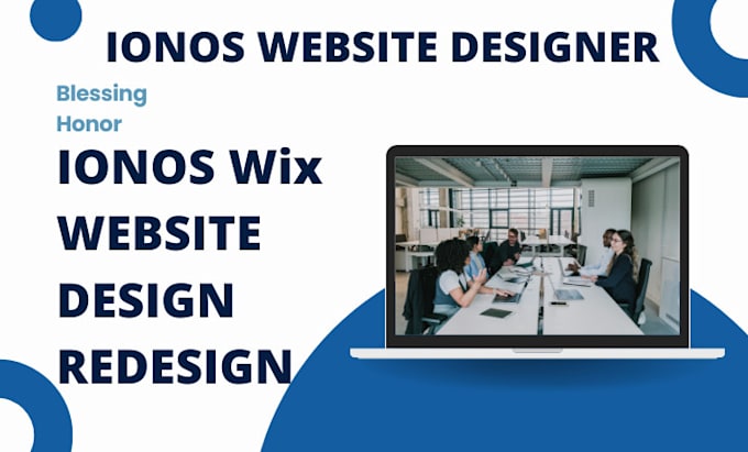 Gig Preview - Design ionos website design wix website design and redesign