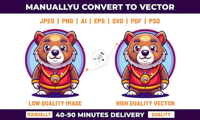 Gig Preview - Perfectly convert any image or logo to vector very fast