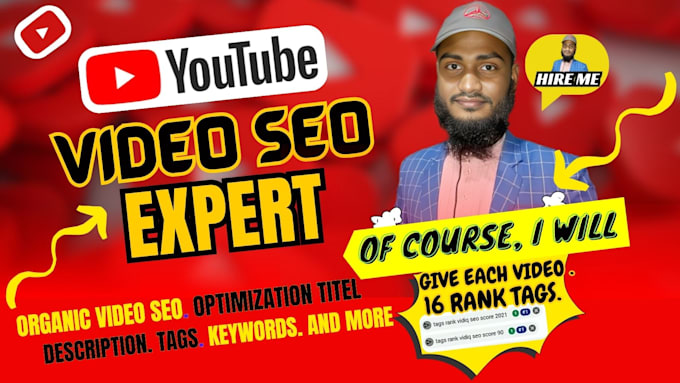 Gig Preview - Be your youtube manager ofcourse i m yours in every video16 will give the rank