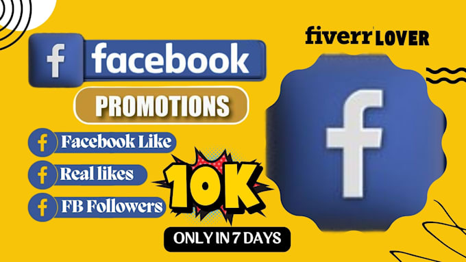 Gig Preview - Buy 1k to 5k facebook page like and followers organically