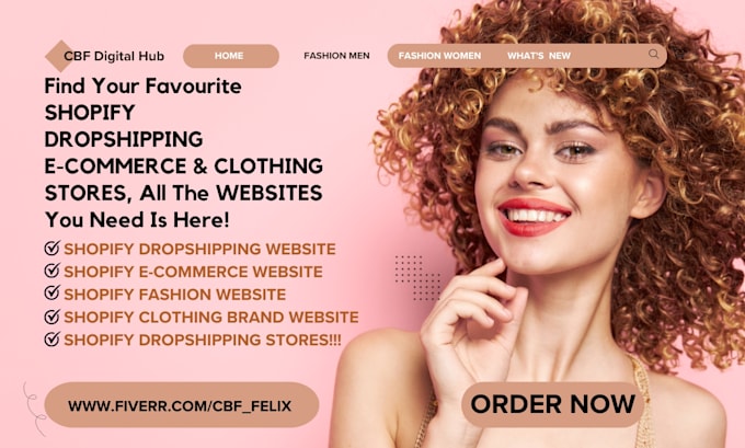 Gig Preview - Build shopify ecommerce website, do dropshipping store setup