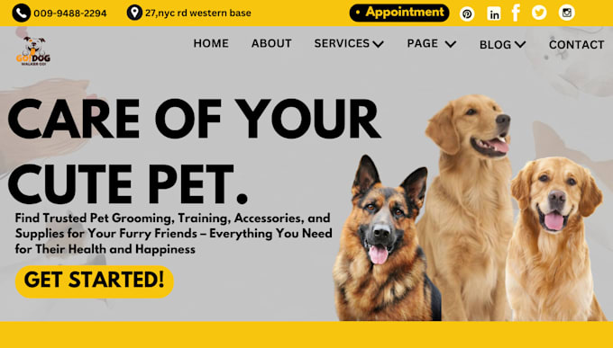 Gig Preview - Create a pet store website with custom branding  design