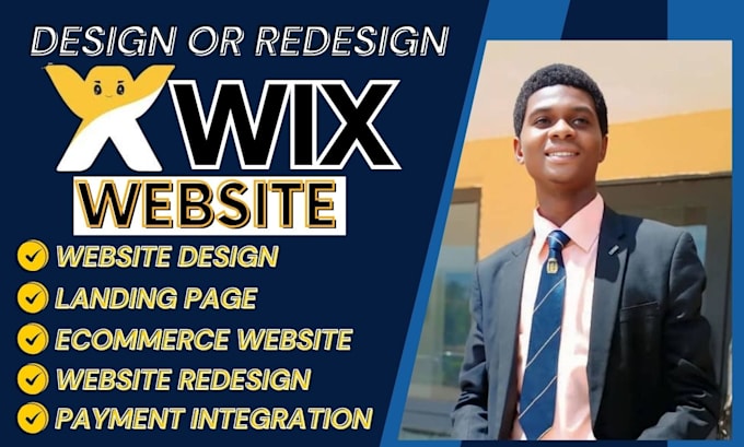 Gig Preview - Build wix website wix website redesign wix ecommerce onlin estore website design