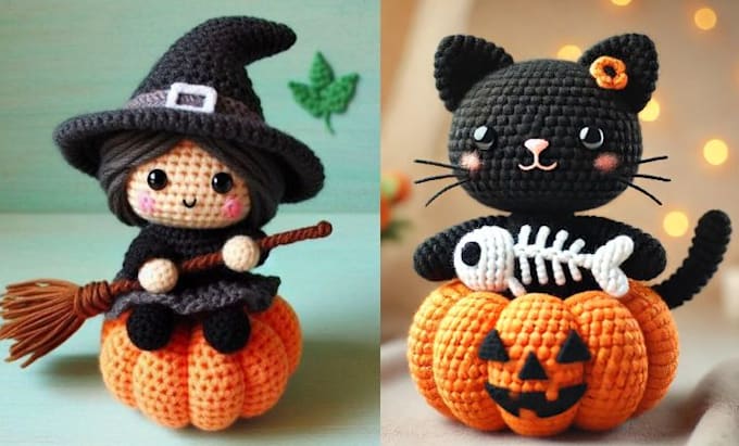 Gig Preview - Write detailed amigurumi halloween christmas crochet pattern picture video etsy