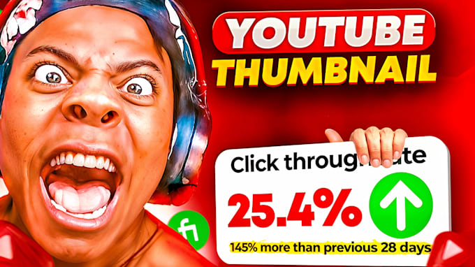 Gig Preview - Make you a great youtube thumbnail that boosts your CTR