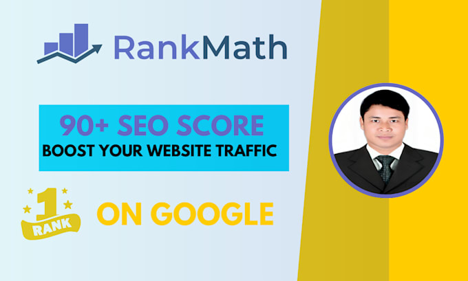 Gig Preview - Setup rank math SEO score 90 above in on page optimization