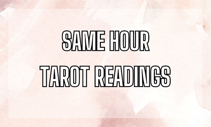 Bestseller - do a same hour tarot reading