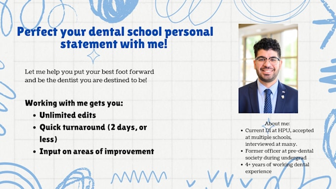 Bestseller - help edit your dental school personal statement and make it stand out