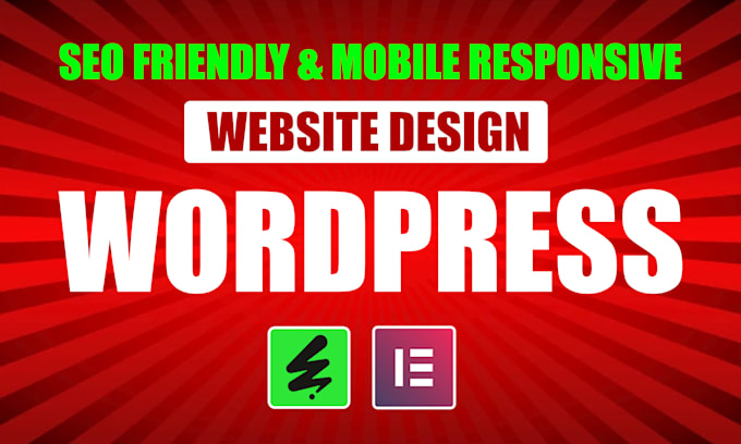 Gig Preview - Do  SEO friendly and responsive  wordpress website design