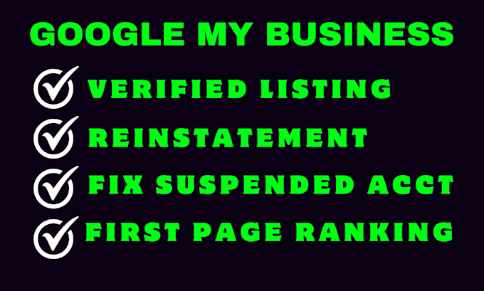 Gig Preview - Do gmb verify, verified gmb listing, reinstate your gbp, gmb first page ranking