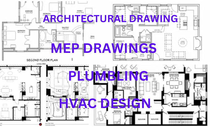 Gig Preview - Draw your architectural, electrical, plumbing plans, mep drawings