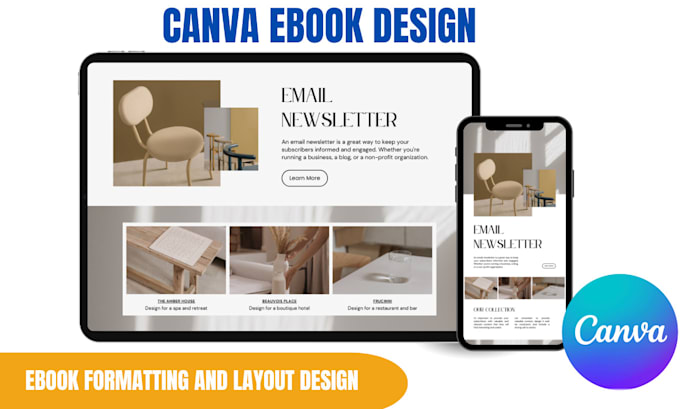 Gig Preview - Design ebook, lead magnet, workbook and canva template, layout design