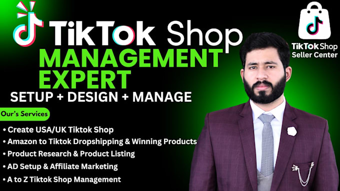 Gig Preview - Manage tiktok shop listing, amazon to tiktok dropshipping or tiktok marketing