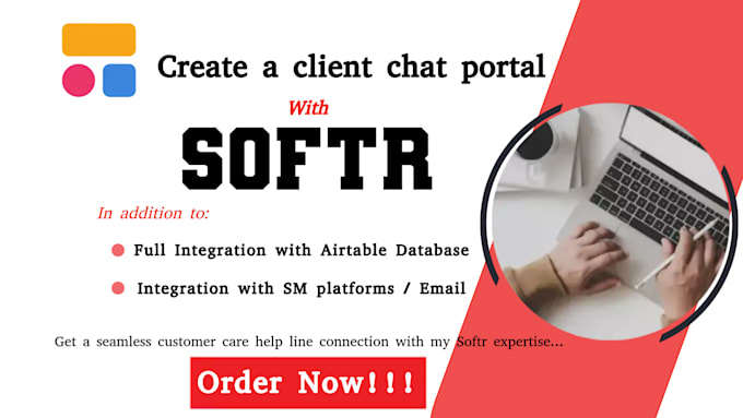 Gig Preview - Create chat portal with softr, develop softr web pages into full website