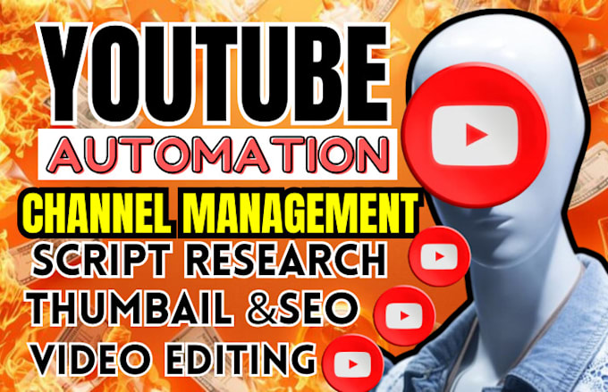 Gig Preview - Create faceless youtube cash cow video automation ,channel management