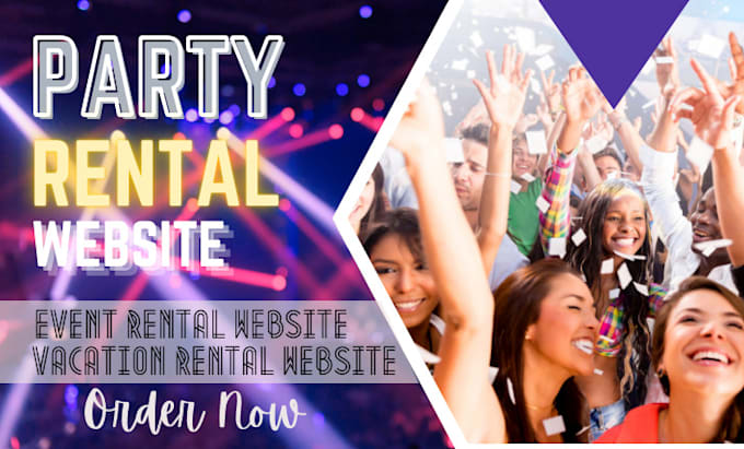 Gig Preview - Party rental website, event rental website, photo boot and booking website