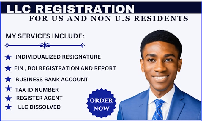 Gig Preview - Do US llc registration, ein number, boi report and dissolve llc